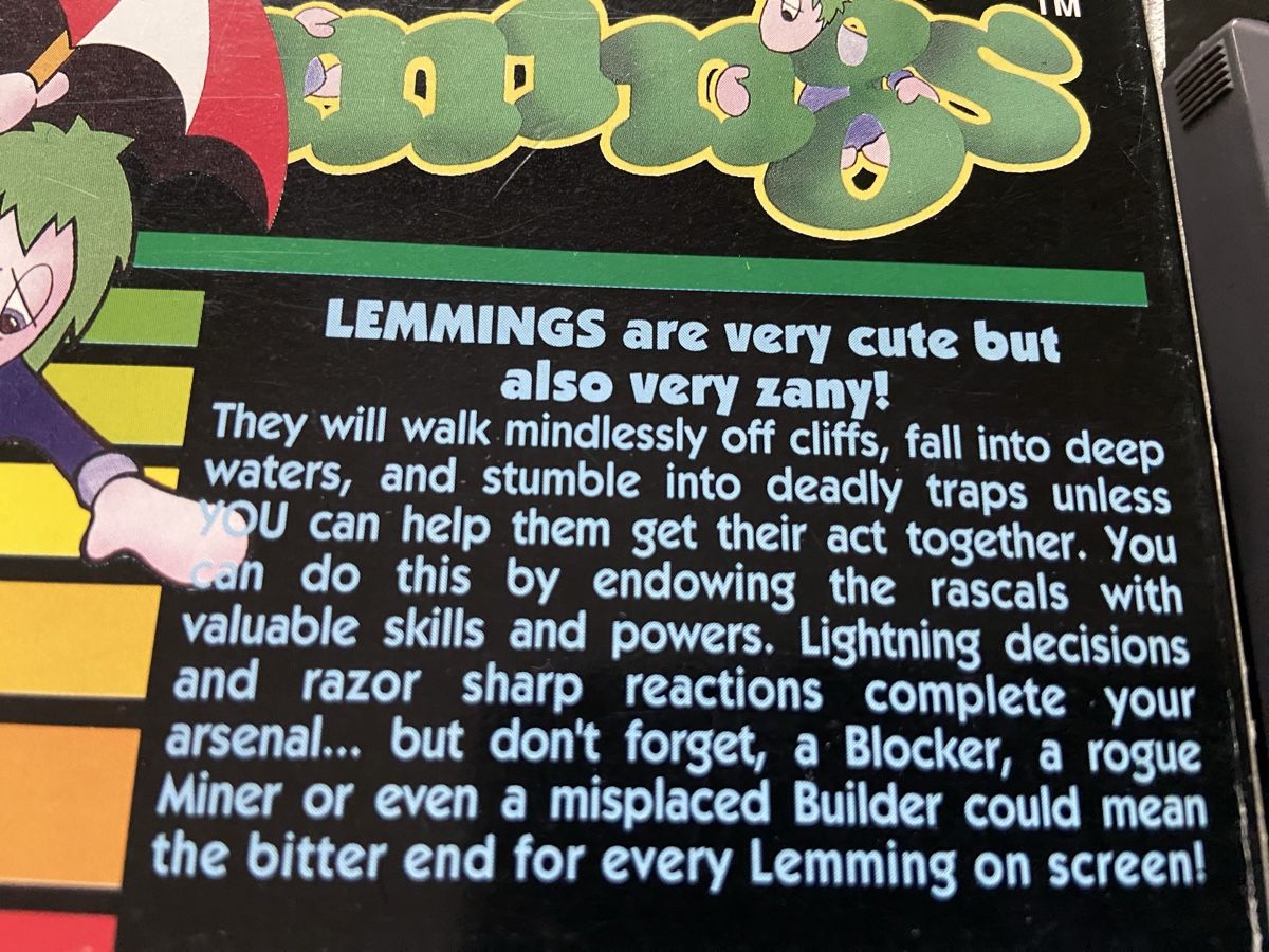 Nintendo Giochi: Lemmings Boite complet Nes Nintendo Original – Usato da Lausanne venduto da sauvezretrogames 8