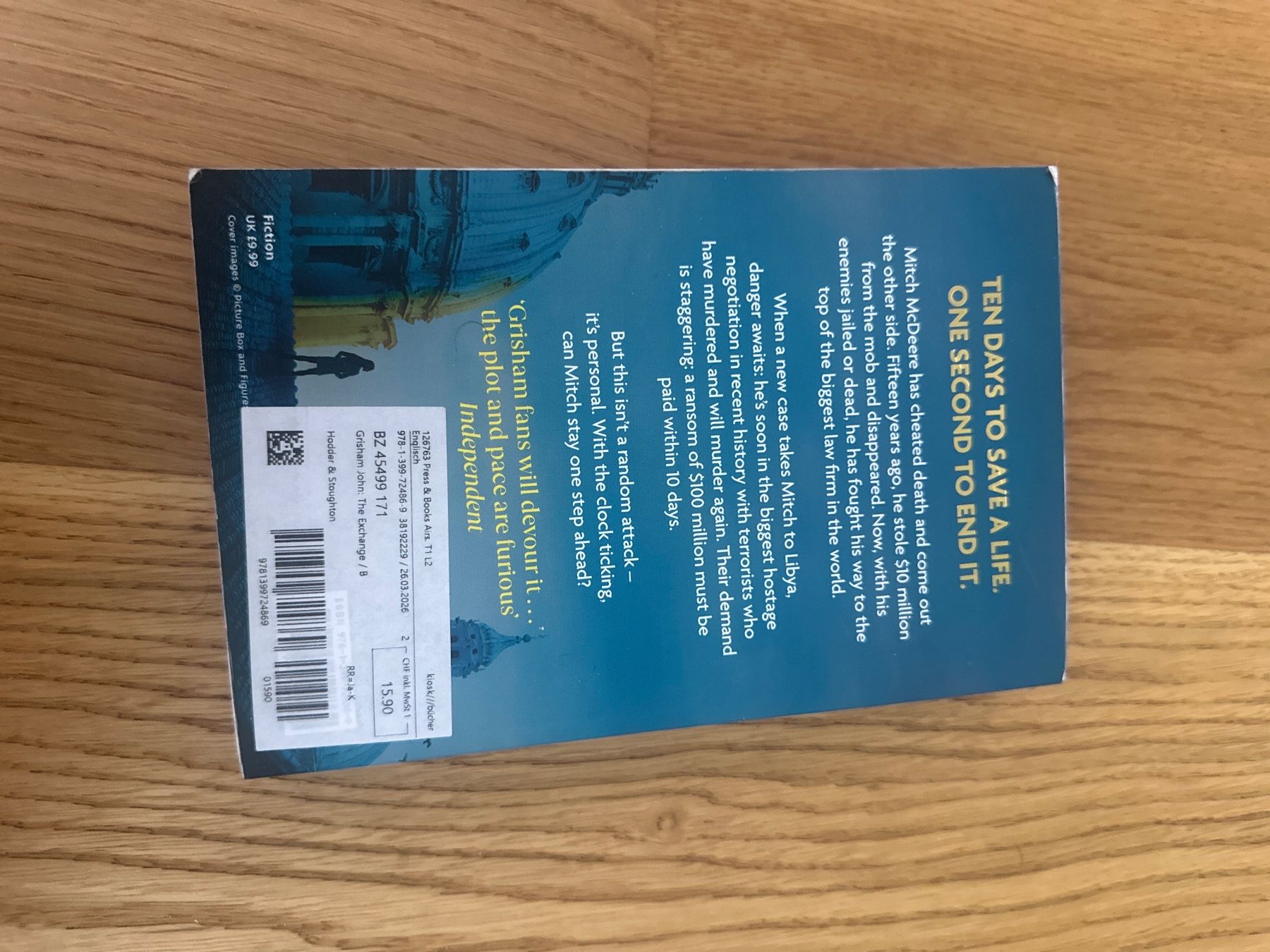 Bücher: John Grisham - The Exchange – Gebraucht aus Muri AG von LON2o11 1