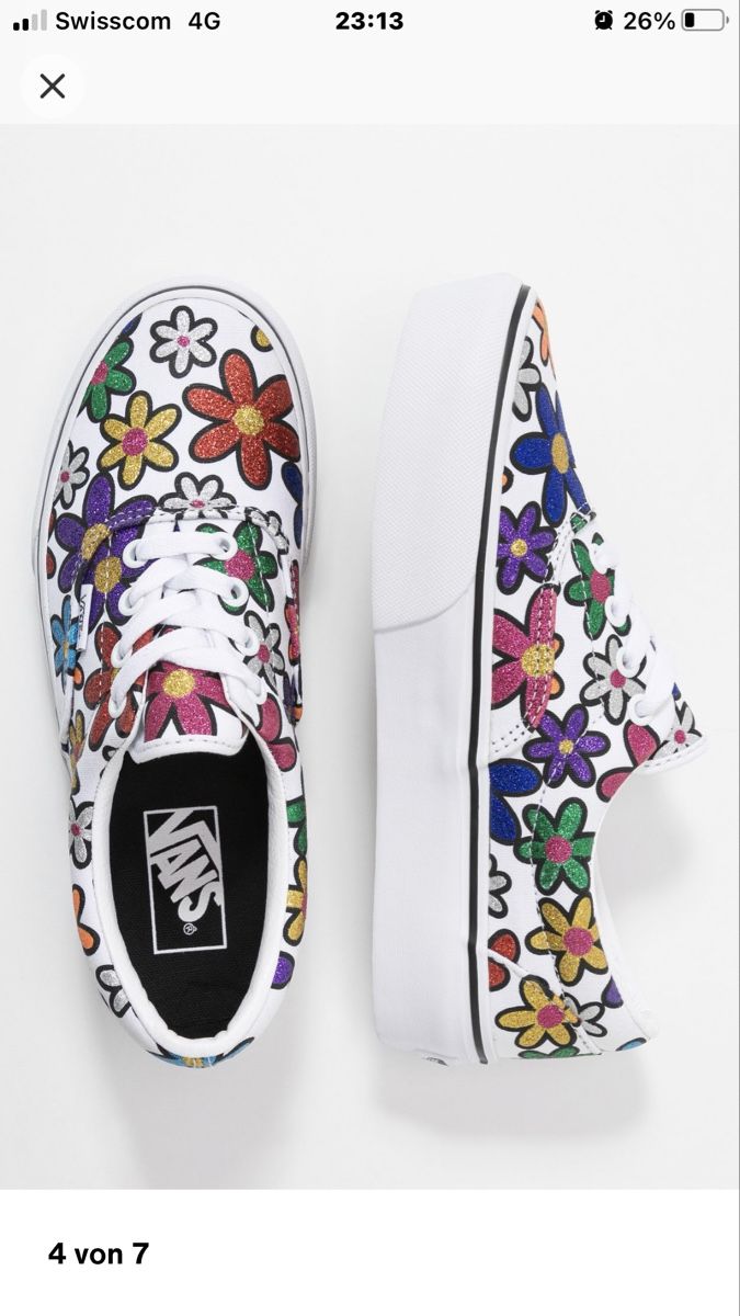 Vans Damenschuhe: Vans Plateau Sneaker, Blumenmuster, Gr. 41, Neu! – Neu (gemäss Beschreibung) aus Bassersdorf von BarbarasBoutique 1