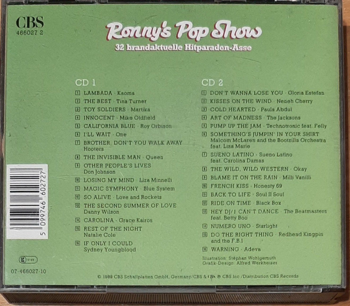 CD: Ronny's Pop Show 14, Hit Compilation Sampler 2CD 1989 – Usato da Amriswil venduto da Celini3 1