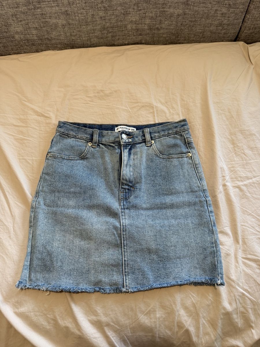 Gonne: Jupe en jean Pull & Bear taille 28 bleu clair délavé – Usato da Grabs venduto da DidiPop290 1