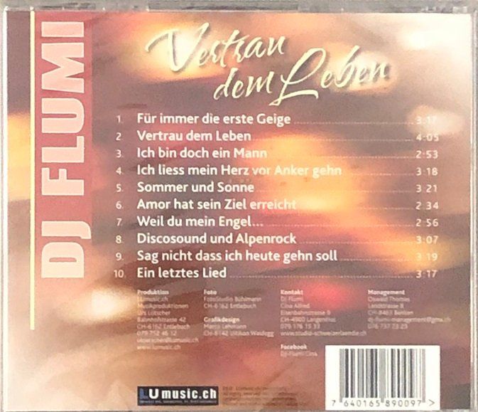 CD: DJ Flumi - Vertrau dem Leben – Nuovo e nell'imballaggio originale da Grüningen venduto da azulmarron 1