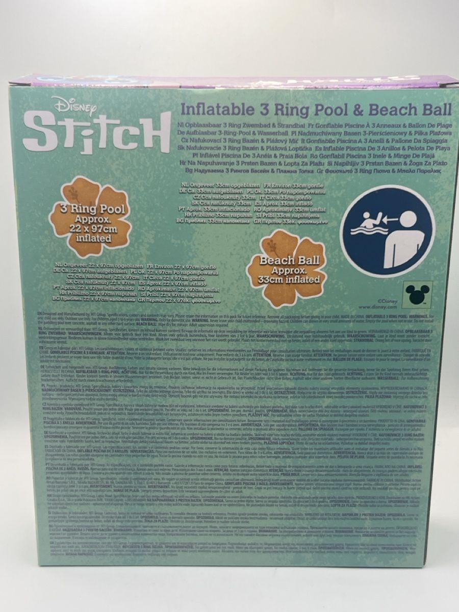 Piscine: Stitch aufblasbarer 3-Ring Pool & Beach Ball NEU – Nuovo e nell'imballaggio originale da Emmen venduto da VK-Retail 1