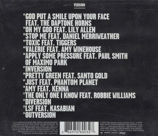 CD: Mark Ronson Version feat. Paul Smith, Lily Allen, Tiggers, – Usato da Unterbch venduto da uqliv 1