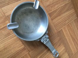 Aschenbecher Zinn antik