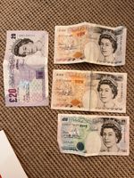 Bank of England Pfund Noten 5, 10, 20