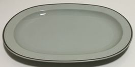 Platte Servierplatte Langenthal 1940 Porzellan Seladon 34 cm