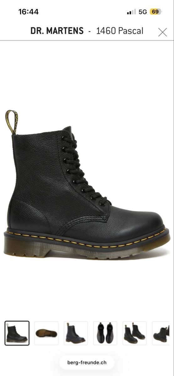 Dr. Martens Scarpe da uomo: Dr. Martens 1460 Pascal, Grösse 39, Leder Boots schwarz – Usato da Lausen venduto da selina.igr 3