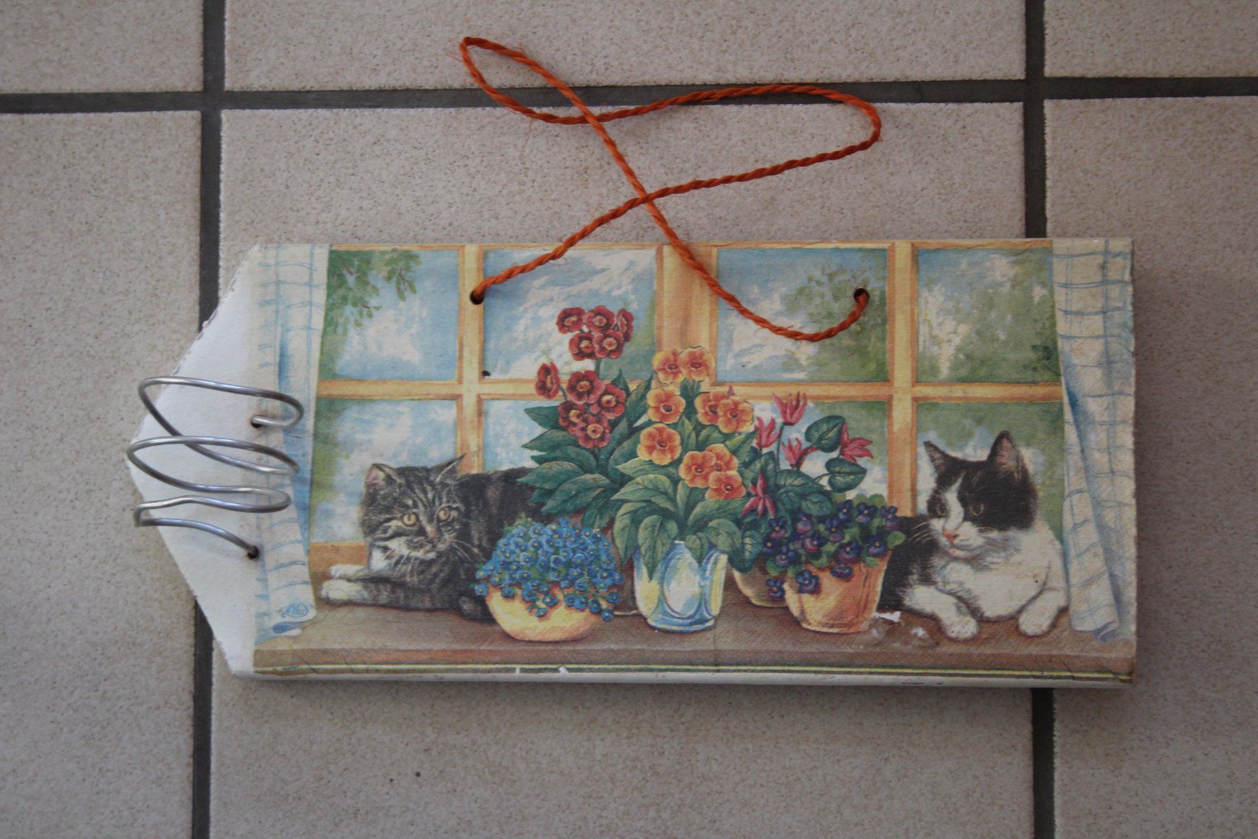 Foto & Immagini: Katzenbild auf Ziegelstein gemalt – Usato da Grenchen venduto da juebo