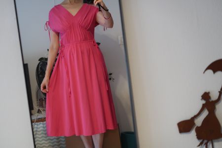 ESPRIT - robe avec soie / Kleid mit Seide - 38