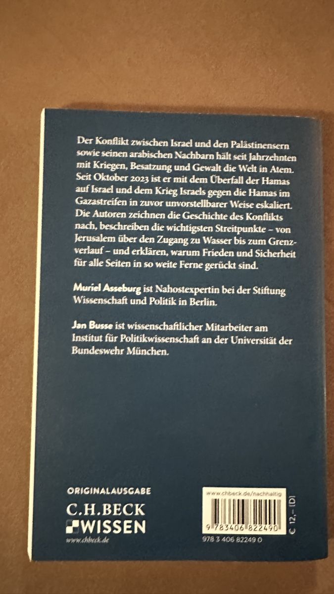 Livres: Bich Der Nahostkonflickt von C.H. Beck – D'occasion à Amsoldingen par Thor46 1
