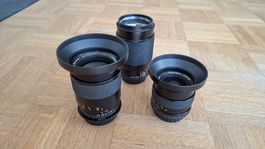 Carl Zeiss Contax Set: Vario-Sonnar, Distagon, Sonnar