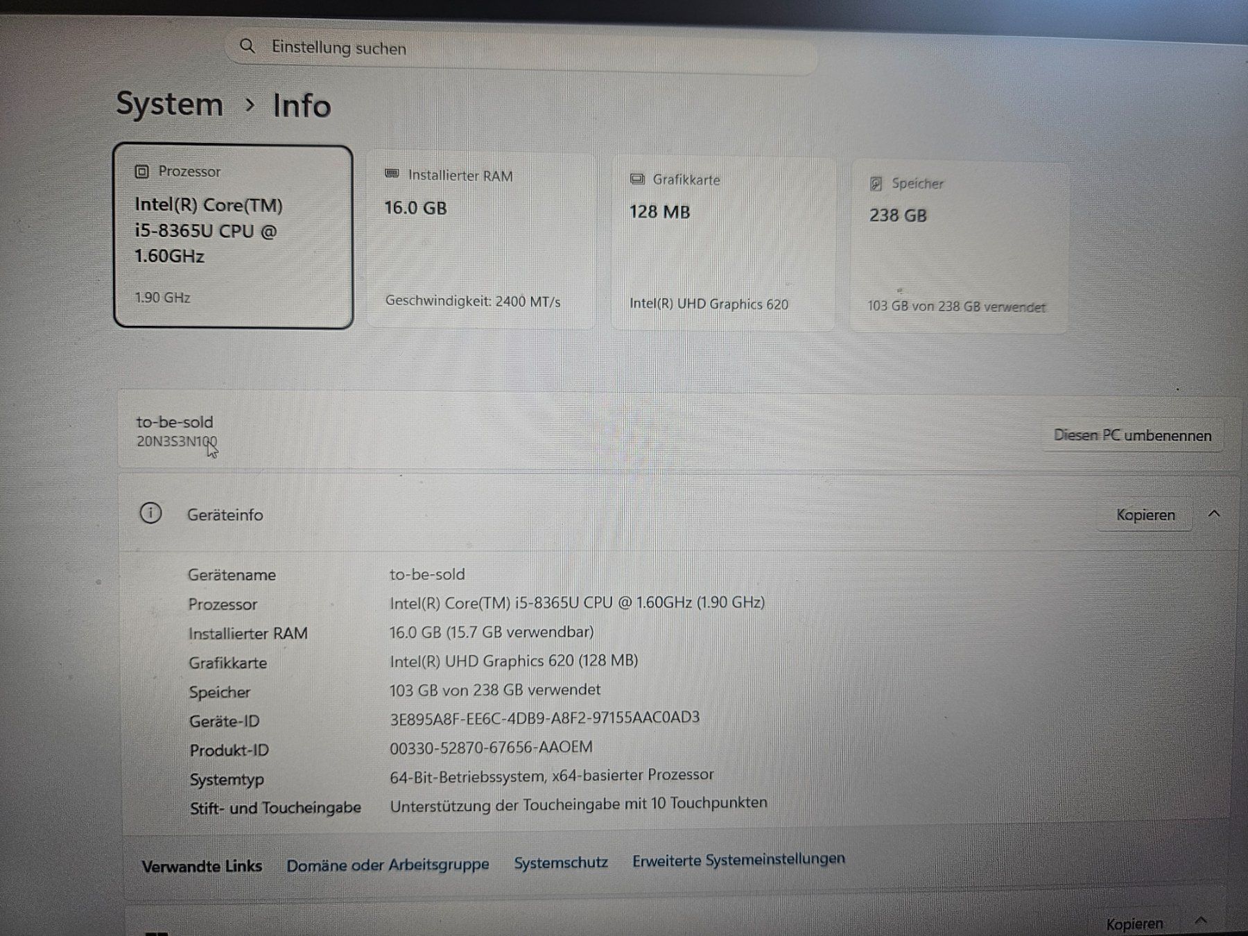 Lenovo Notebook: Homeoffice Set T490 inkl. Designer Keyboard / Maus / Tasche – Usato da Münchenstein venduto da lonerider 4