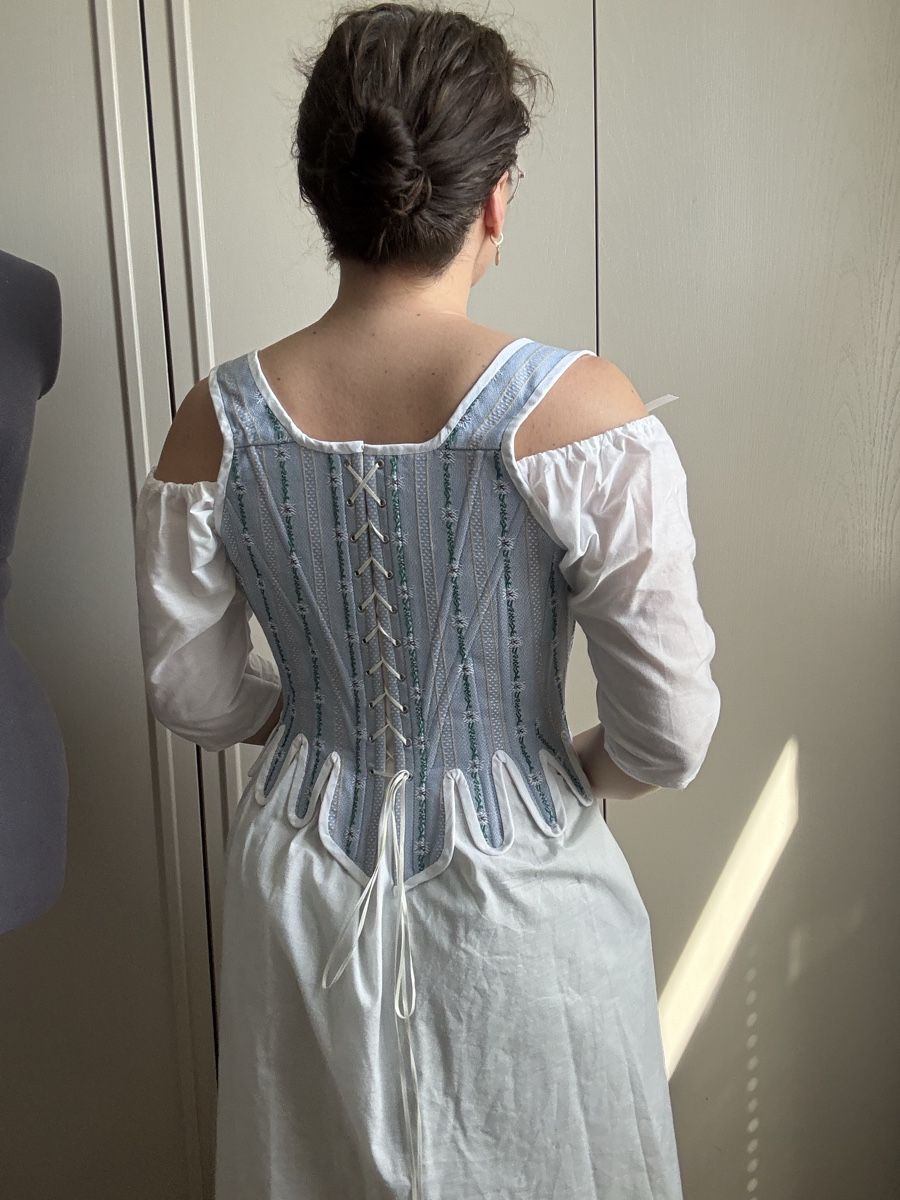 Costumi: Korsett Barock / Rococo Blau Edelweiss – Nuovo e nell'imballaggio originale da Oensingen venduto da Chicotus 3