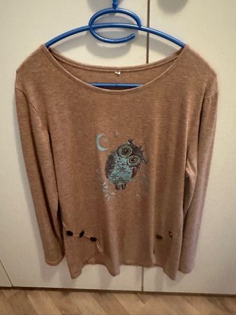 Pull léger M avec hiboux