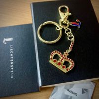 👑 LIECHTENSTEIN Schlüsselanhänger m. Swarovski - NEU!