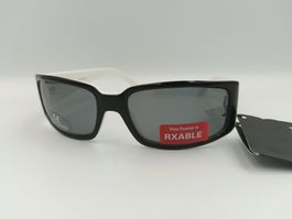 Polaroid Unisex Sport-Sonnenbrille – Schwarz/Weiss – RX-ABLE