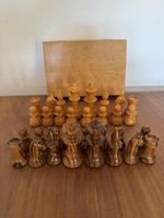Schachfiguren♟️aus Holz gewichet handgefertigt guter Zustand