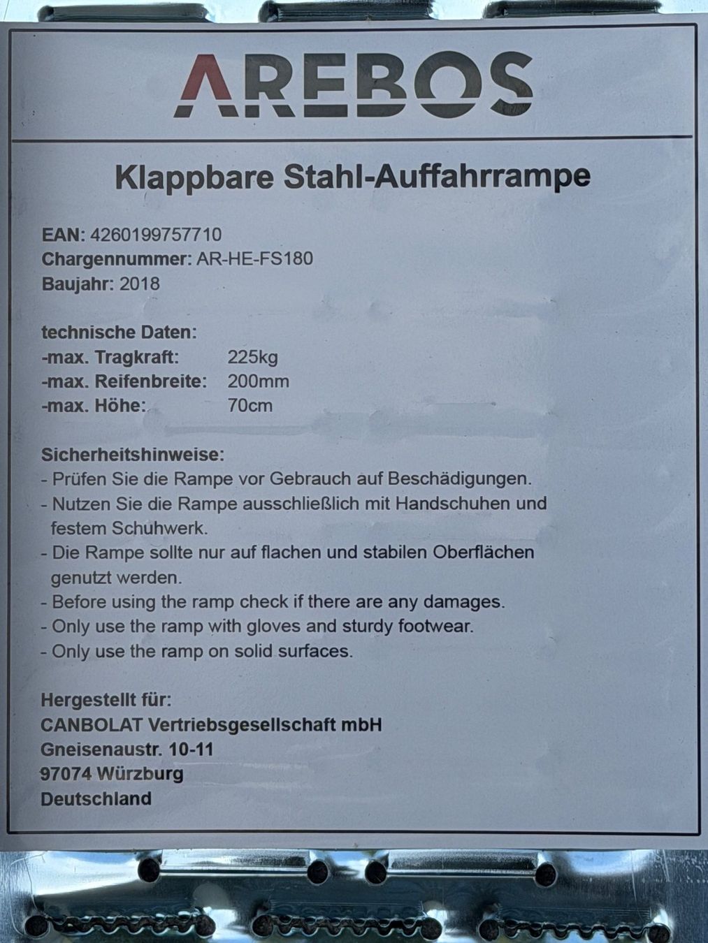 Auffahrrampen: Rampen Set – Neu (gemäss Beschreibung) aus Chur von Zwickel0 2