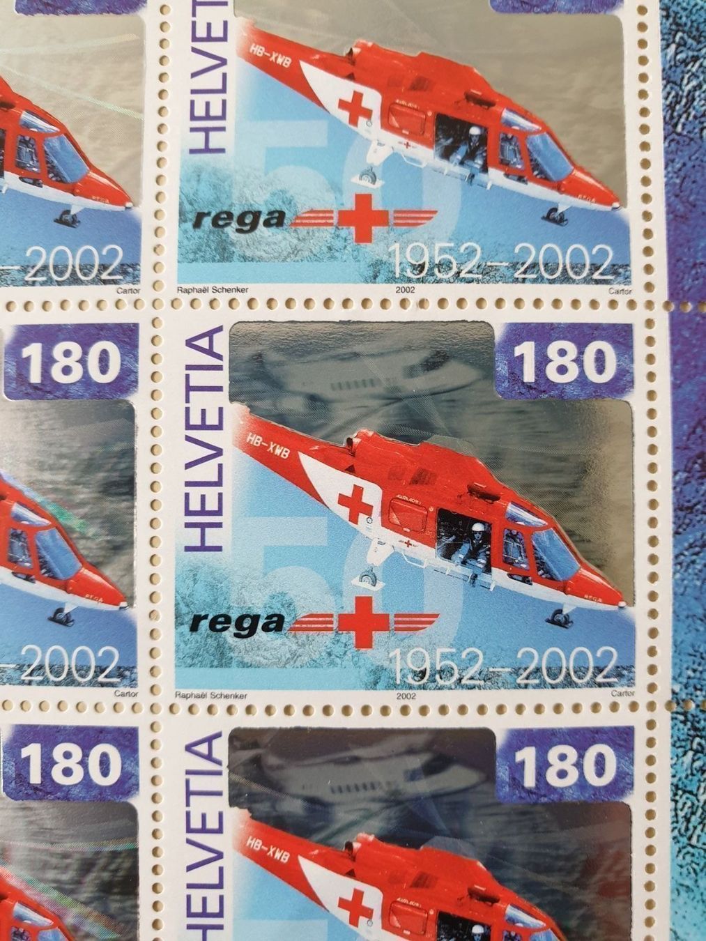 Tutti i francobolli: Briefmarkenbogen rega 1952 - 2002 Top – Nuovo (secondo la descrizione) da Frauenfeld venduto da Kasico 2