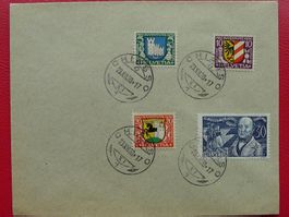1930, J53-J56 JUVENTUTE, sauberer Satzbief CHIASSO, K:100.-+