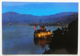 Vue nocturne du Château de Chillon