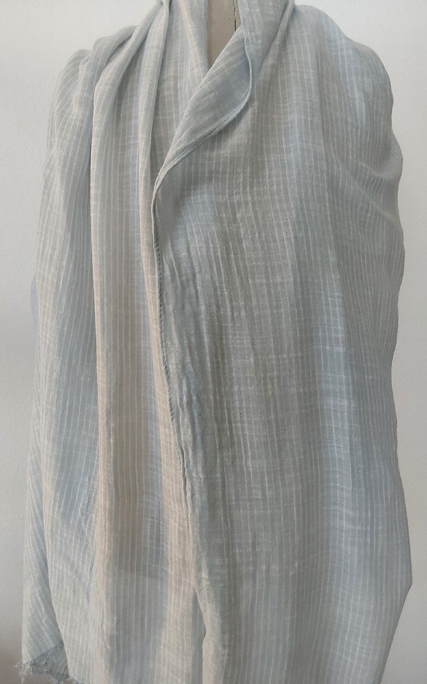 Foulards & écharpes: Schal hellblau Baumwolle neu – Neuf avec emballage d'origine à Köniz par scopello12 1