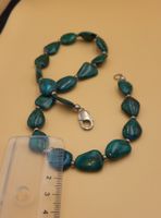 Chrysokoll Kette Mit Silber 925 Verschluss, einzigartig!