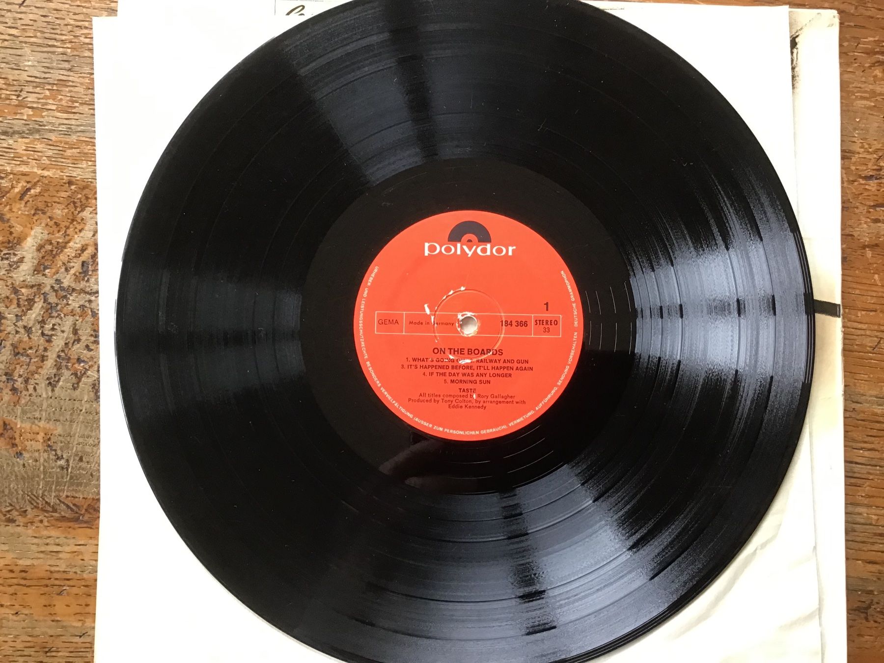 Vinyles: LP Taste/Rory Gallagher On the Boards – D'occasion à Fully par Ruby97 2