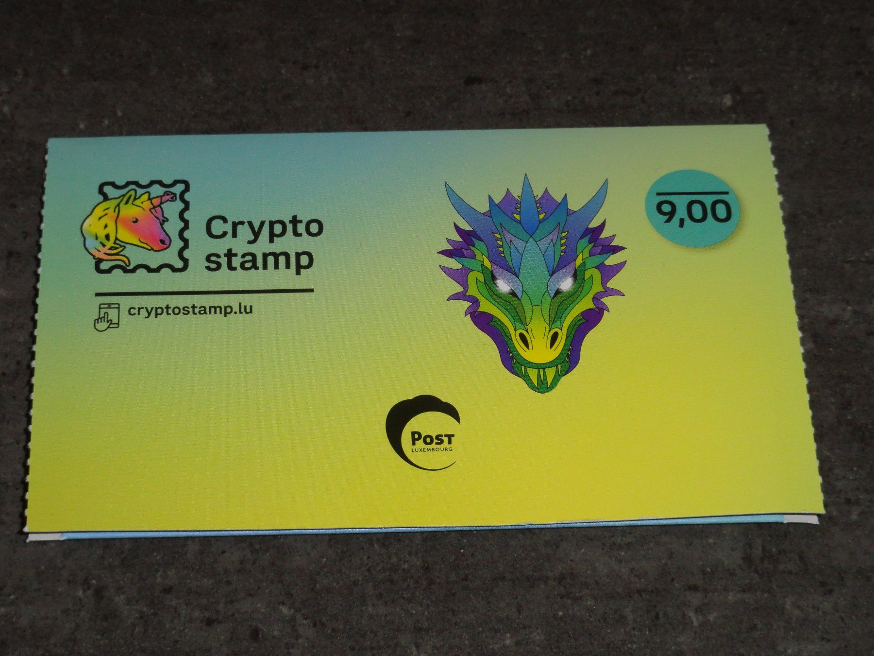 Crypto Stamp 2.0 Luxemburg: DRACHE IN GRÜN, 6-stellig (Neu (gemäss  Beschreibung)) in Dagmersellen für CHF 20 – mit Lieferung auf Ricardo kaufen