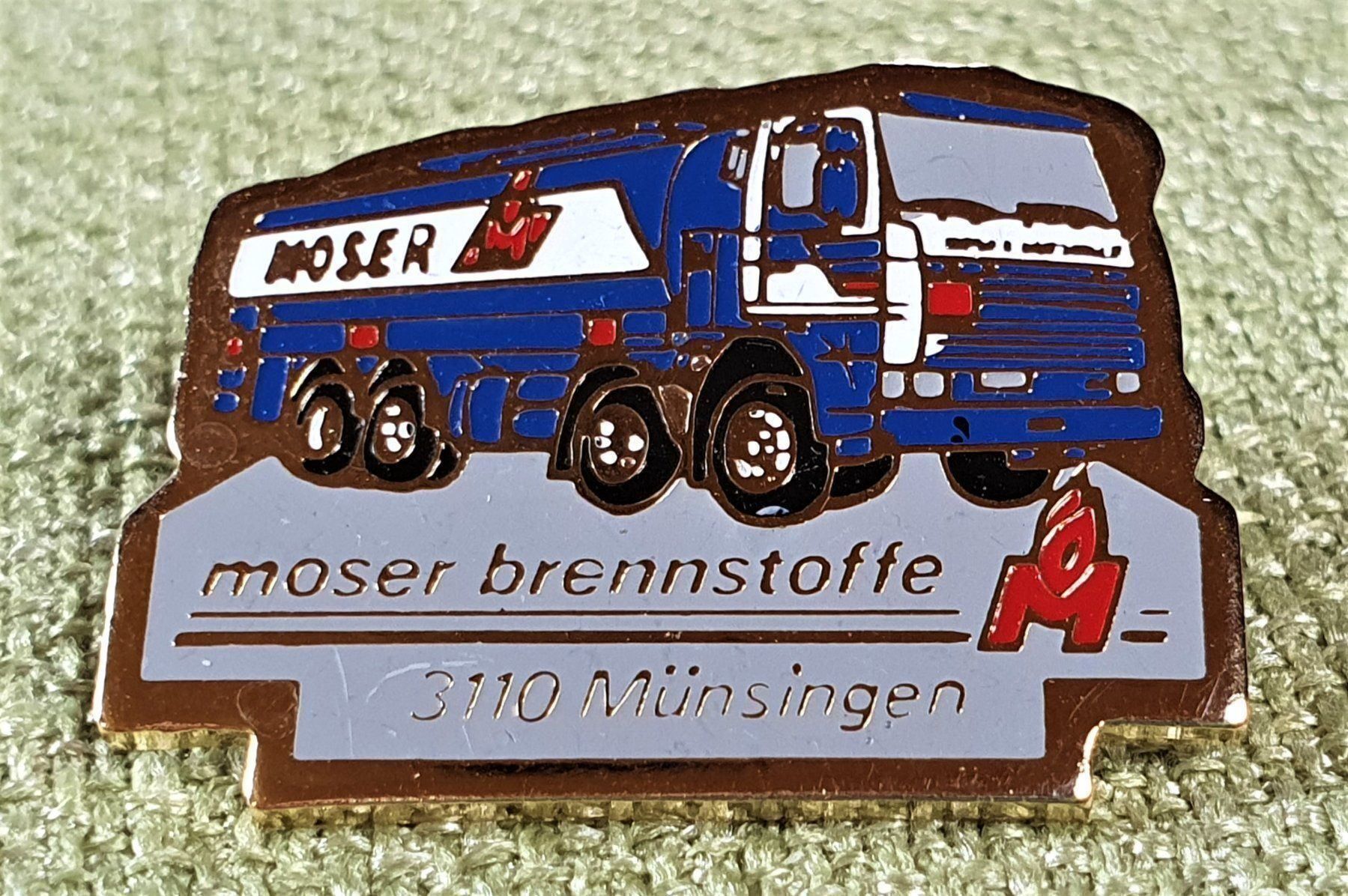 Placchette & Badge: E534 - Pin Moser Brennstoffe Münsingen – Usato da Reinach BL venduto da Boston-Verkauf