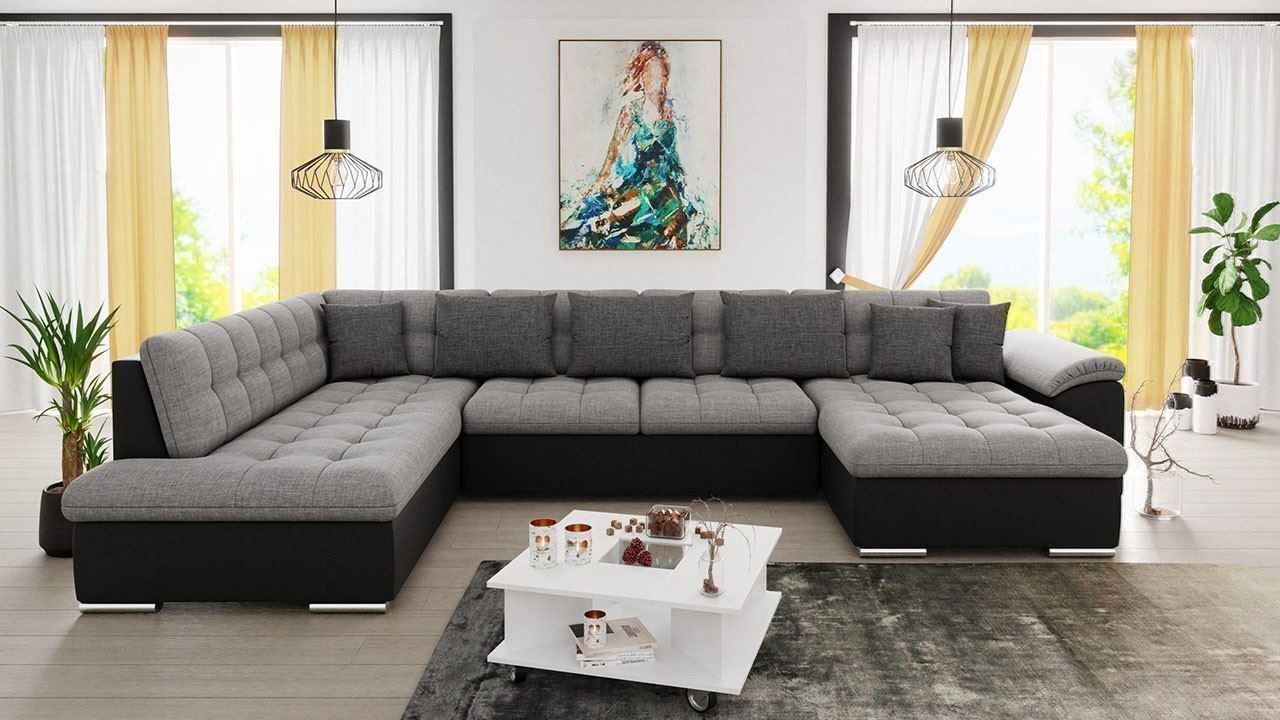 Sofas: Wohnlandschaft Sofa Couch mit Bettkasten und Schlaffunktion – Neu und originalverpackt aus Wallenwil von toesstal-vertrieb 4
