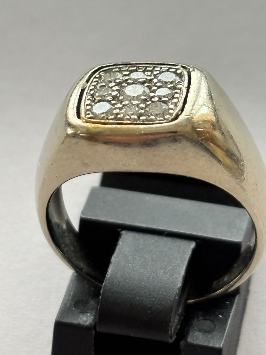 Anelli: Ring Weissgold /Diamanten 18 Karat – Usato da Langnau am Albis venduto da flusspflege 2