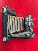 Klappkamera Fidor-Lumiere, funktionstüchtig, mit Lederetui