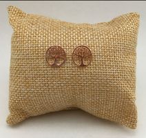 Ohrstecker Lebensbaum Silber 925 roségold