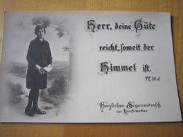 No 8 antike Postkarte Konfirmation AB NUR 75 RP