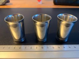 Zinnbecher 3 Stück