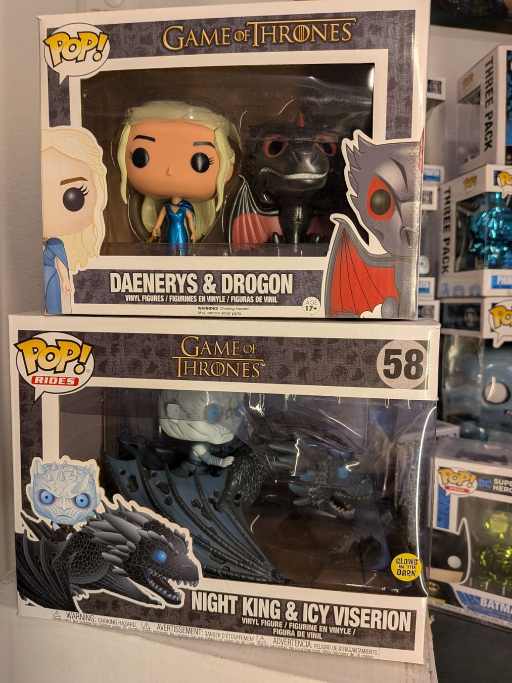 Funko Statuette: GOT Drachen-Set: DAENERYES #15 & NIGHT KING #58 GITD – Nuovo (secondo la descrizione) da Schafisheim venduto da qay02