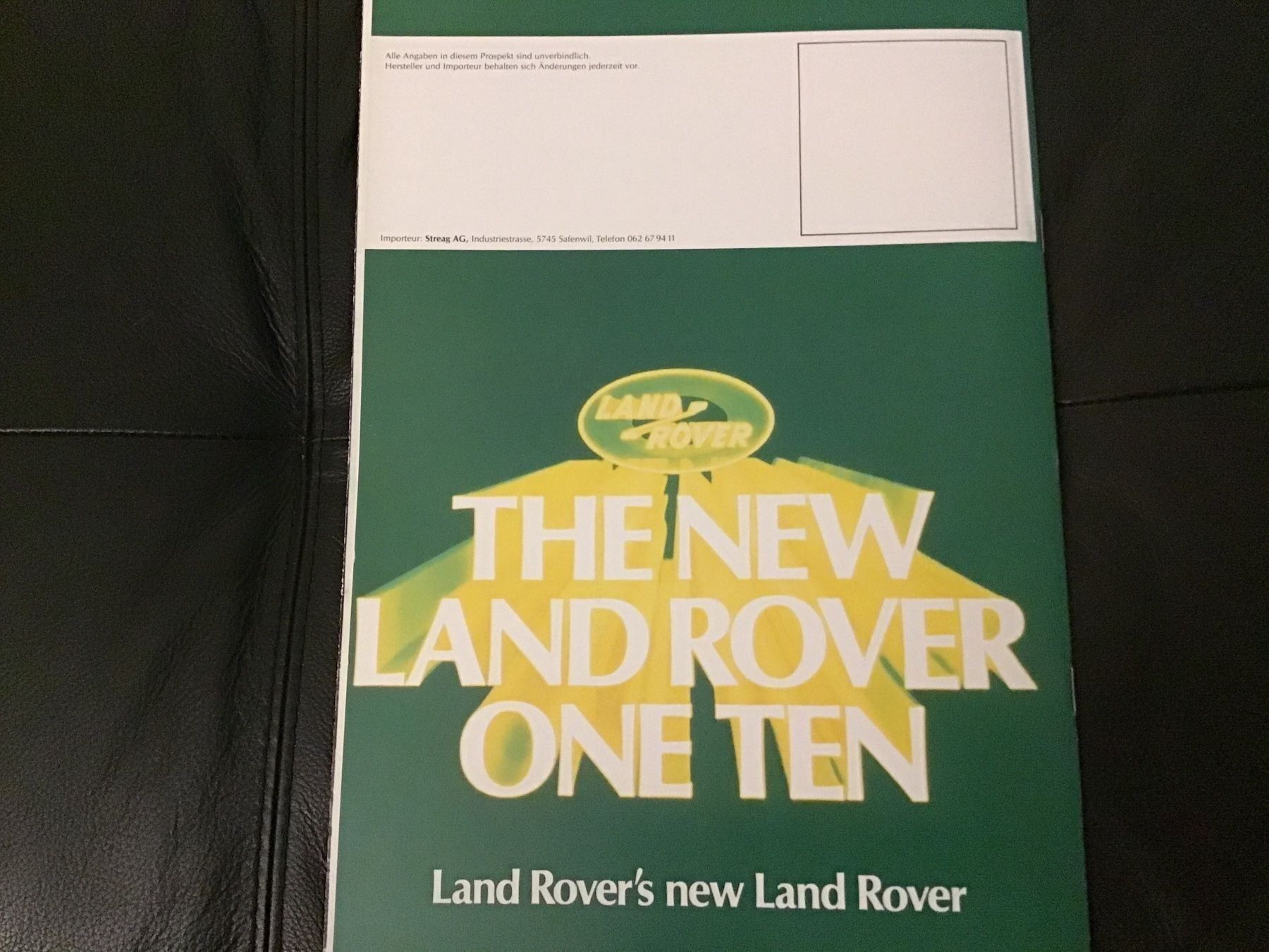 Land Rover Documenti: Land Rover 110 Verkaufsprospekt – Usato da Scherzingen venduto da Starseller62 9