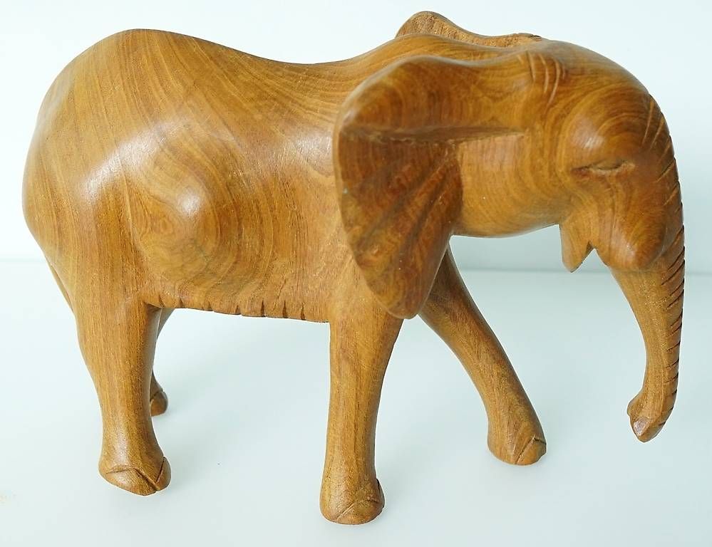 Figurines: Handgeschnitzter Holzelefant – D'occasion à Sissach par glrpmpfk 1