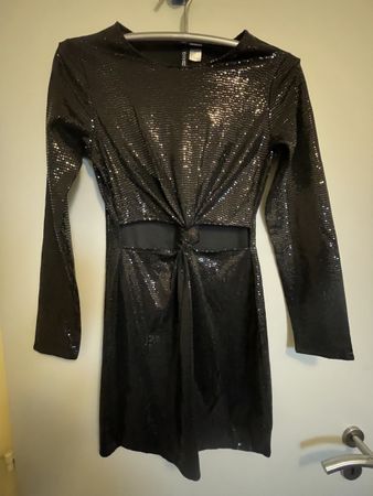 Robe noire à paillettes H&M taille M (36) NEW
