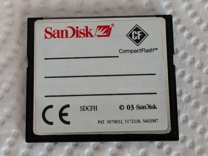 Sandisk Schede di memoria: Compact Flash Karte 1GB Sandisk – Usato da Münsingen venduto da Rufer34 2