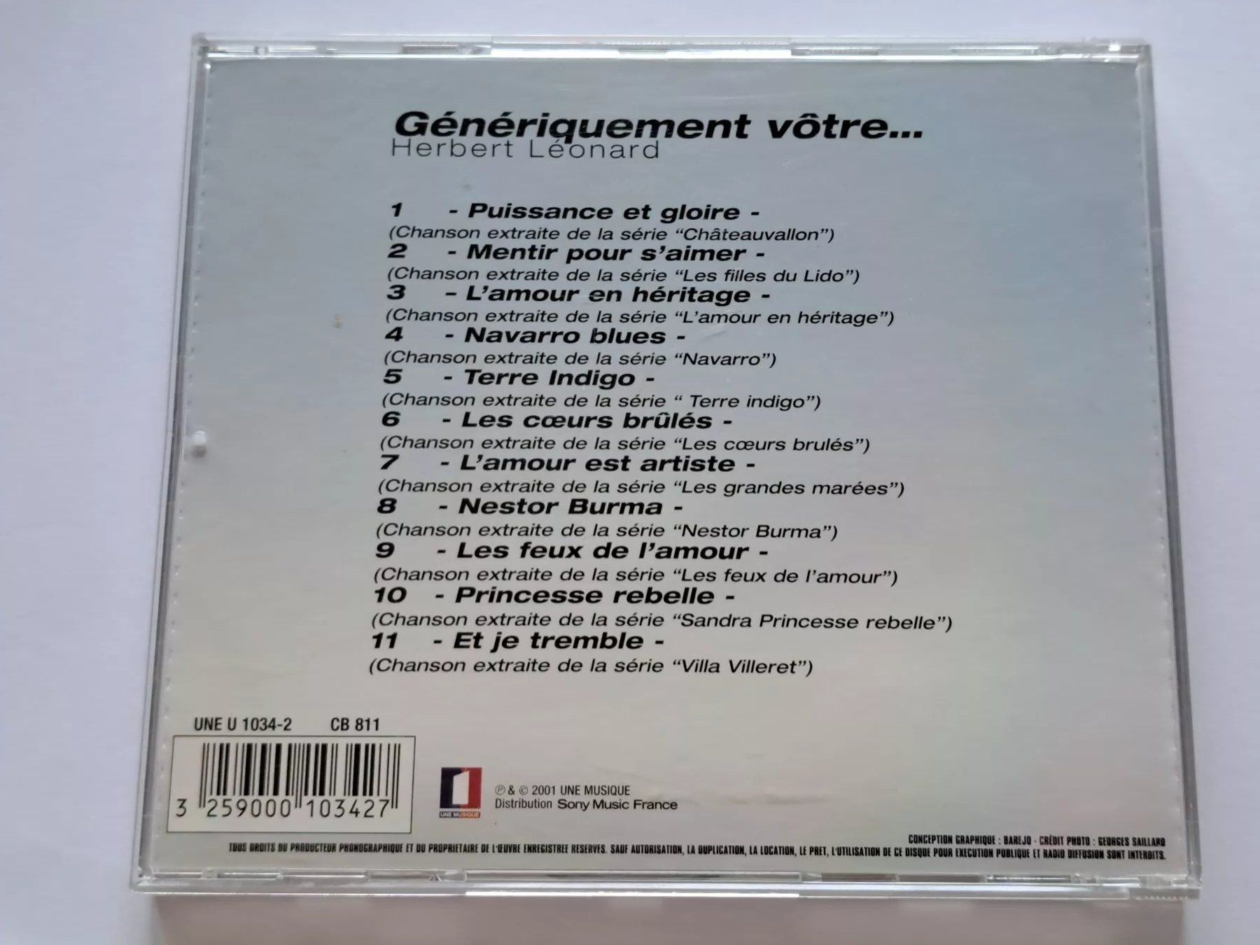 CD: Cd Herbert Léonard - Génériquement votre  – Usato da Pully venduto da bro_n52j 1