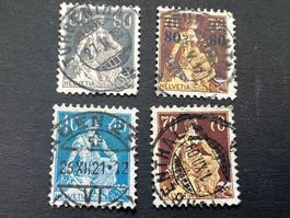 Lot Vollstempel  sitzende Helvetia   (4626)