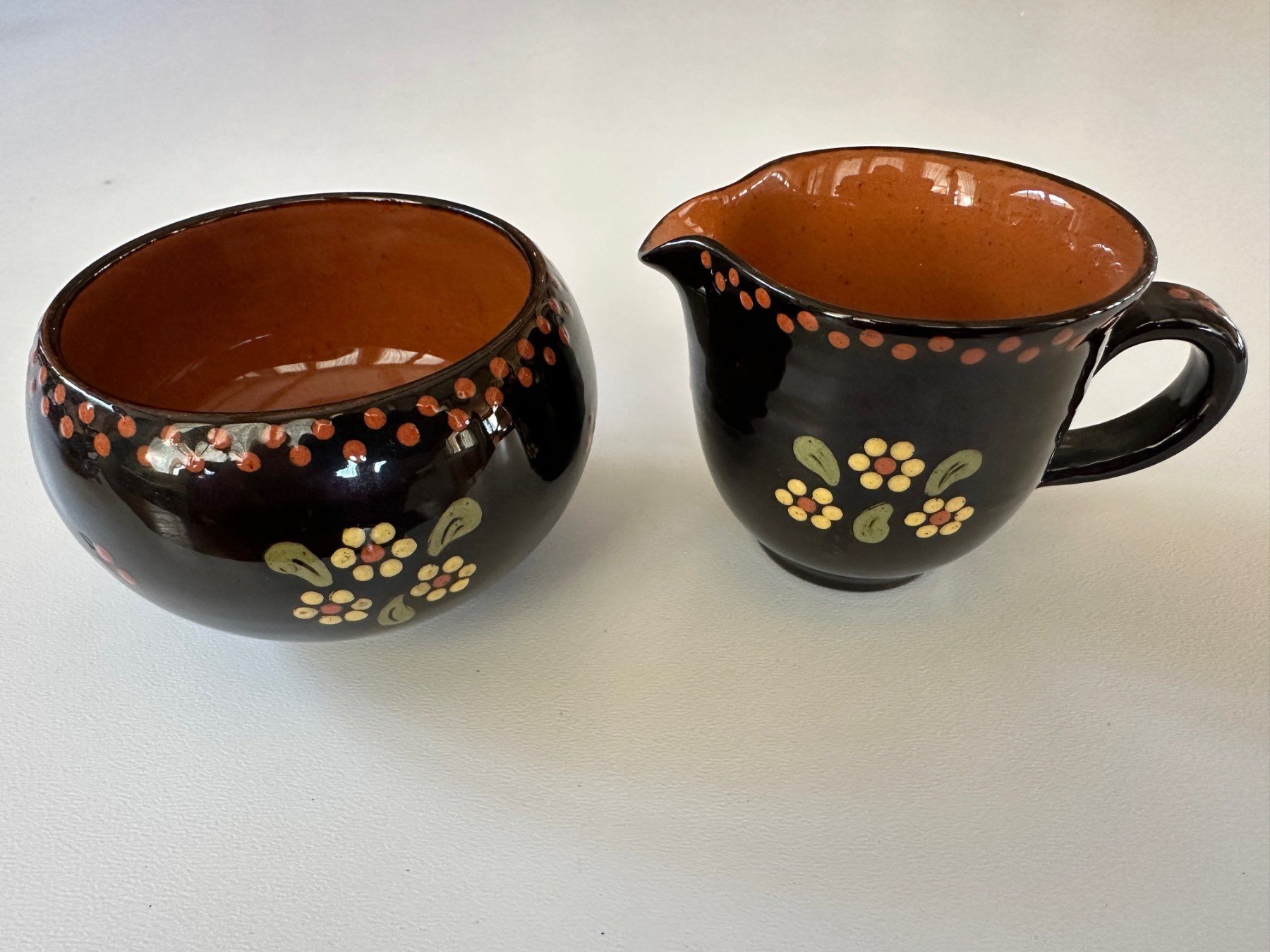 Set di piatti: Handbemaltes Espresso-Set, Simmental, Keramik, Bauernmalerei – Nuovo (secondo la descrizione) da Zweisimmen venduto da Healey64 1