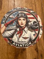 Schönes Texaco Retro Aviation Blechschild 20 CM - neu!!!