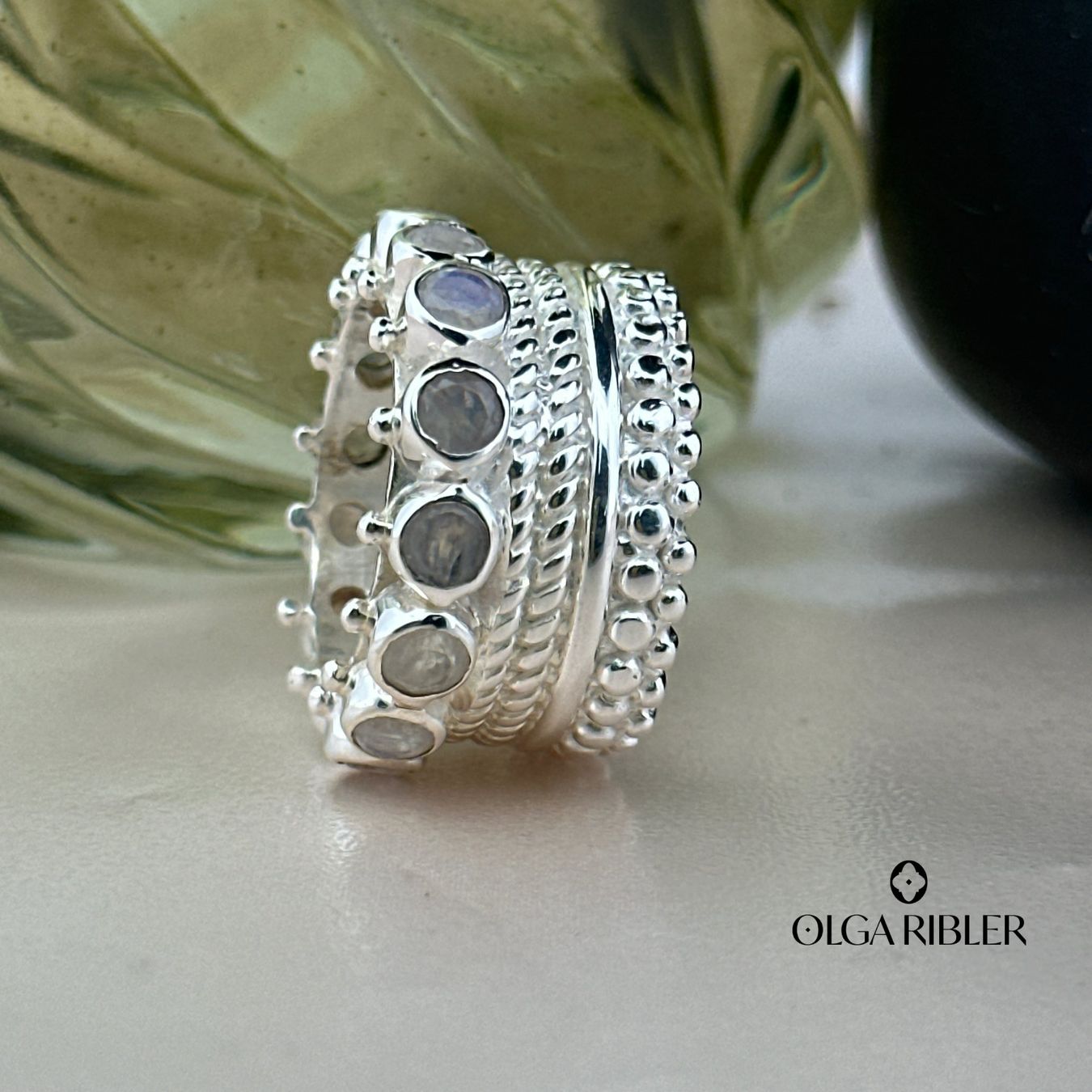 Olga Ribler Ringe: Mondstein Ring Sterling Silber Ringgrösse 56 – Neu (gemäss Beschreibung) aus Luzern von Schmuckoutlet 6