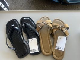 Neuves : 2 paires sandales t 38