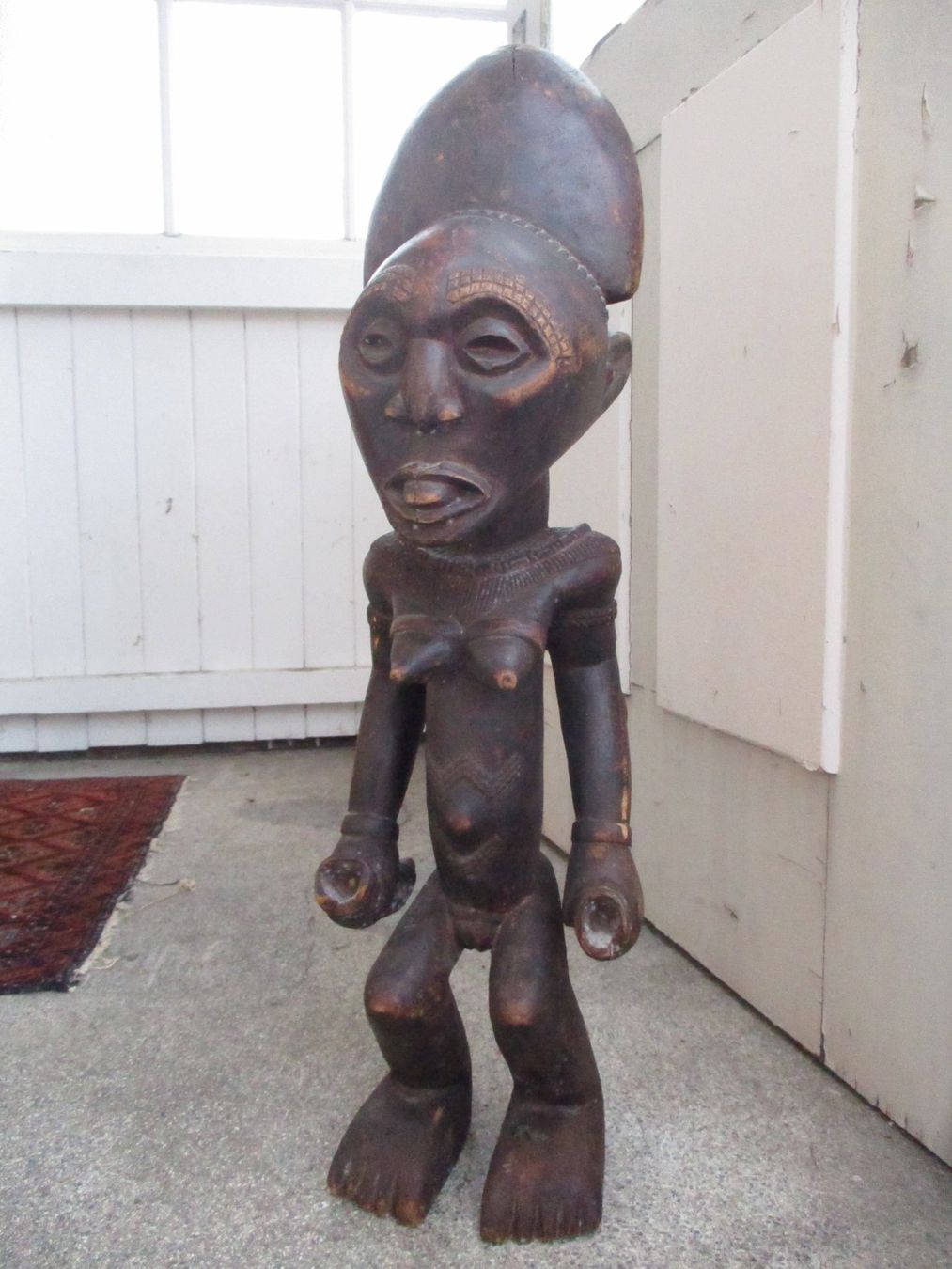 Skulpturen & Statuen: Kult-Figur Frau herausgestreckte Zunge tribal art Skulptur – Gebraucht aus Windisch von Autogrammo 8