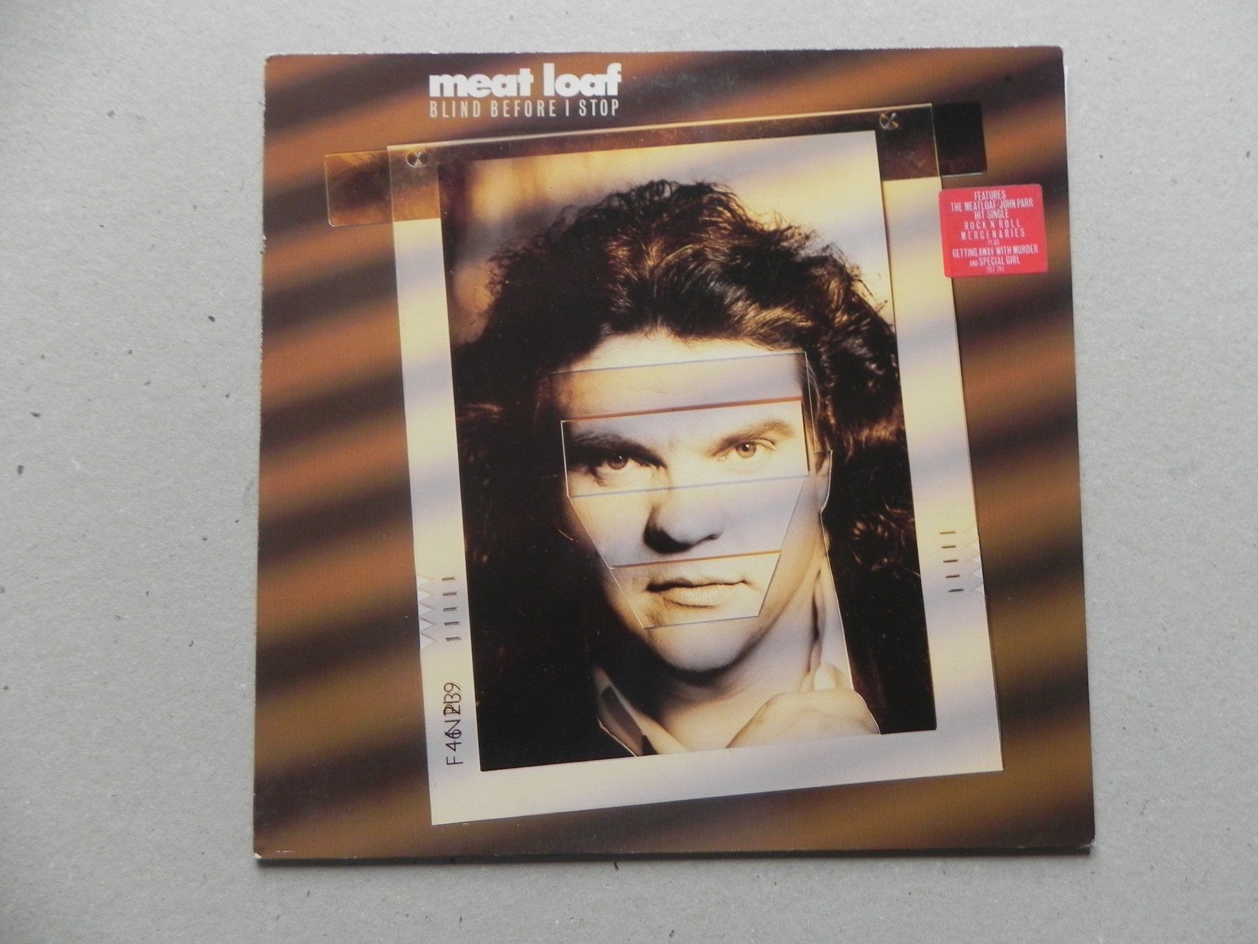 Dischi in vinile: LP USA Hardrock Rock Meat Loaf 1986 Blind before i Stop – Usato da Siebnen venduto da krimsie